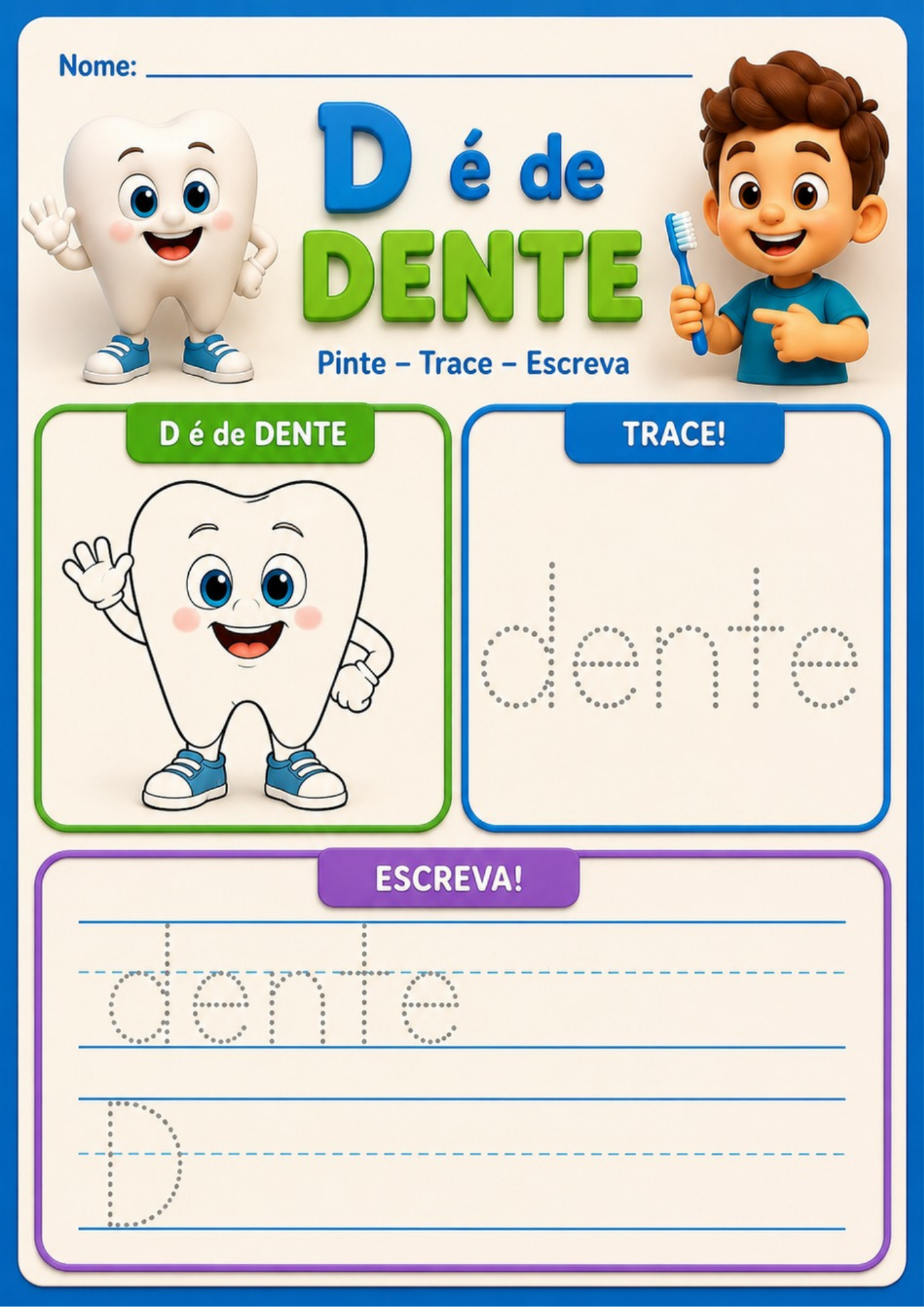 Atividade D é de Dente