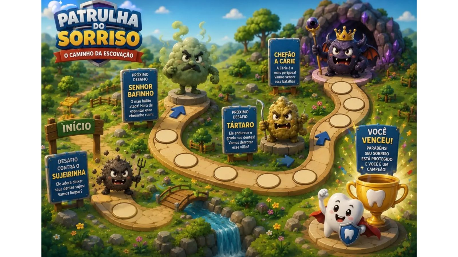 Tabuleiro O Caminho da Escovação